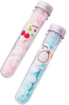 ShopCircuit Store Travel Soft Paper Soap In Flower Design Tube Shape Bottle /Random Color(2 x 18 g)