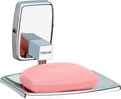 Verito Stainless Steel 304 Grade Single Soap Case / Soap Stand / Bathroom Holder(Silver)