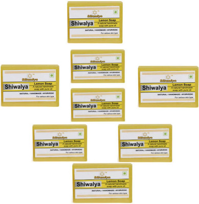 shiwalya HANDMADE LEMON BATHING BAR SOAP !!(9 x 125 g)