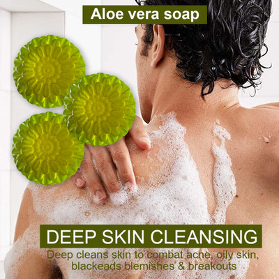 Groovy Aloe Vera Soap with Cucumber Extract (100GM) (PACK OF 3)(300 g)