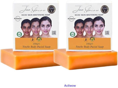 ACTIWOW Jiore Skincare Sinche Kojic Soap for Skin Repair & Whitening Combo Set A01(2 x 100 g)