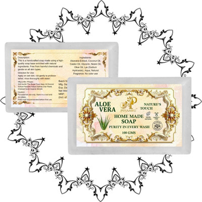 Pihaaru Pack of 2 Aloevera Essence Soap – Soft Glow Everyday Cleanser(200g)](2 x 100 g)