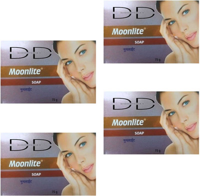 DOOMSDAY MOON+LITE VIATMIN E SOAP FOR GIVE HEALTHY & SOFT SKIN PACK OF 4(4 x 75 g)