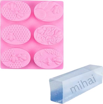 mihai Glycerin Soap Base Bar For Soap Making WITH HONEY MOLD(500 g)