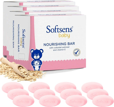 Softsens Baby Nourishing Bar 100×3  (12 X 100 G) For Rs. 373 @ 53 %