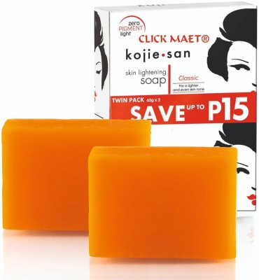 ClickMaet Kojiesan Skin Lightening Classic Kojic Acid Soap 65g.(2 x 32.5 g)