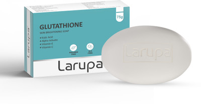 Larupa Skin Brightening Soap with Glutathione and Kojic Acid For Dark spots and Melasma(75 g)