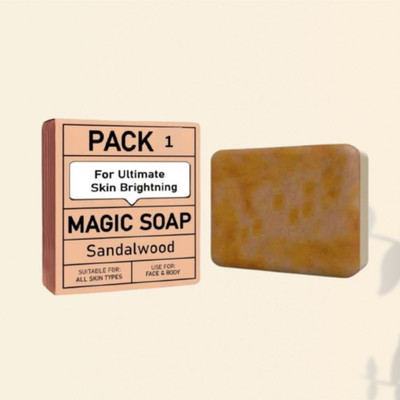 Agonize magic soap Herbal Soap Face Body Glow (100gm),.(100 g)