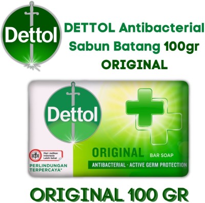 Dettol ORIGINAL ANTIBACTERIAL SOAP 100 G X 6 (MADE IN INDONESIA)  (6 x 16.67 g)