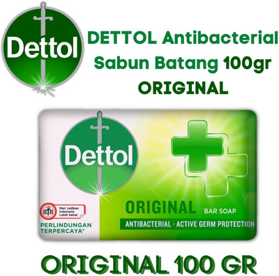 Dettol ORIGINAL ANTIBACTERIAL SOAP 100 G X 6 (MADE IN INDONESIA) (6 x 16.67 g)