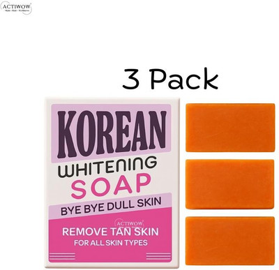 ACTIWOW Korean Soap for Smooth Radiant Skin Glow 3PCS(3 x 33.33 g)