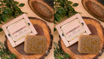 Sheny Soaps Sandalwood & Saffron Magic Soaps For Bath Pack of 2(2 x 150 g)
