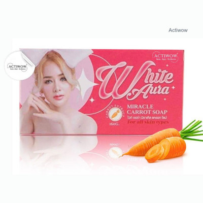 ACTIWOW White Aura Detox Boost Charcoal Turmeric Soap(100 g)