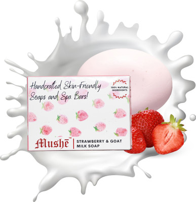 mushe Strawberry & Goat Milk Soap(2 x 80 g)