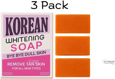 ACTIWOW Korean Soap for Spotless White Glow 3PCS(3 x 33.33 g)