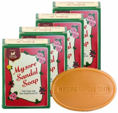 MYSORE SANDAL 75gm pack of 4(4 x 75 g)