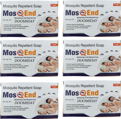 DOOMSDAY MOSEND MOISTURIZING & ANTI MOSQUITO SOAP PROTECT AGAINST MOSQUITO BITES PACK OF6(6 x 75 g)