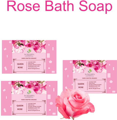 Dr. NAvadiya Skincare Bathing rose Soap (pack of 3)(3 x 100 g)
