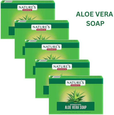 Nature's Essence HYDRATING ALOEVERA SOAP 75MLX5(MRP 60X5)(5 x 75 g)