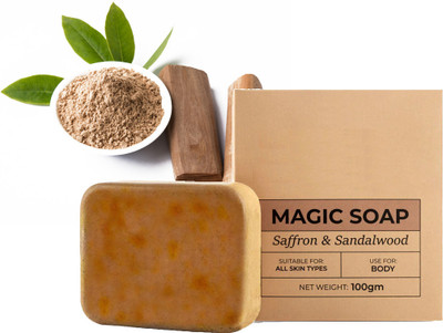 Sheny Tan Removal Handmade Chandan & Kesar Soap | Paraben-Free(100 g)
