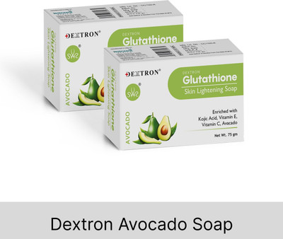 DEXTRON Glutathione Avocado Soap – Skin Lightening & Deep Nourishment(2 x 75 g)