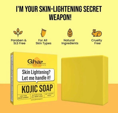 BLACYOU Kojic Skin Whitening Soap With Niacinamide for Men & Women(2 x 100 g)