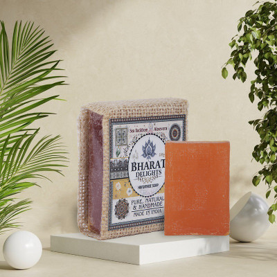 Bharat Delights Premium Sea Backthorne Aloevera Handmade Soap(2 x 100 g)
