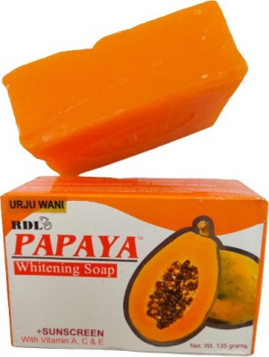 Urjuwani Papaya Skin Whitening Soap Plus Sunscreen With Vitamin A , C and E(135 g)