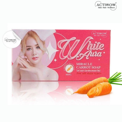 ACTIWOW White Aura Beauty Soap Gentle with Silky Finish Carrot Formula(100 g)