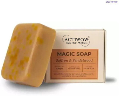 ACTIWOW Magic Soap Cream Glow Bar with Milk and Vitamin C(100 g)
