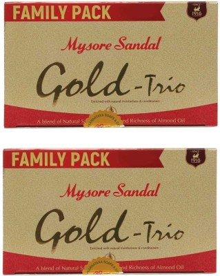 MYSORE SANDAL Gold trio(6 x 125 g)