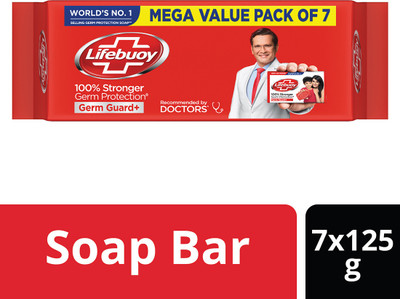 LIFEBUOY 100% Stronger Germ Protection(7 x 125 g)