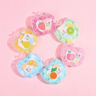 NEHIK ENTERPRISE Travel Paper Soap for Kids, Apple Shape Plastic Storage Box(6 x 1 g)