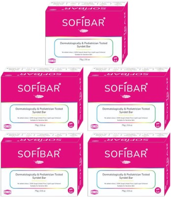 Sofibar Syndet Bar (Pack of 5)(5 x 75 g)