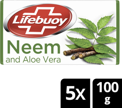 LIFEBUOY Neem and Aloe Vera Soap(4 x 99.75 g)