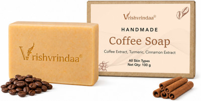 vrishvrindaa coffee Soap for Glowing & Brightening Skin 100g(100 g)