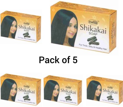 Nirmal shikakai for thick silky a healthy hair soap pack of 5(5 x 15 g)