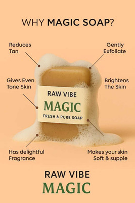 RAW VIBE Magic Glow Soap Collection – Pack of 6(6 x 16.67 g)