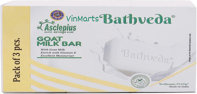 vinmarts GOAT MILK BAR (Soap)(3 x 41.67 g)