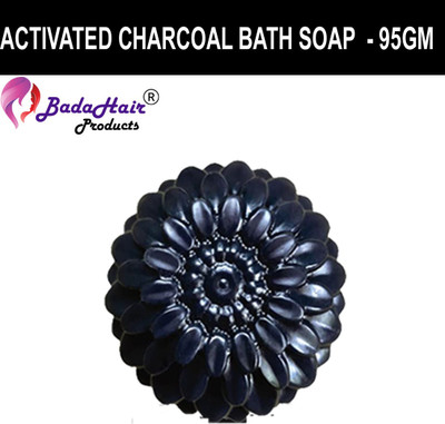 BadaHair Natural Handmade Soap Activated Charcoal Bath Soap |90GM | Pack of 1(95 g)