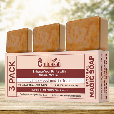 BKF Natural Magic Soap – Natural Hydration & Glow-Enhancing Soap for All(3 x 100 g)