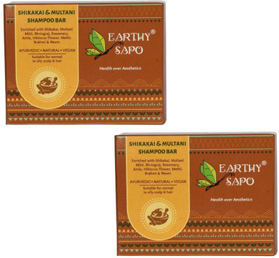Earthy Sapo Shampoo Bar suitable for oily hair - set of 2 (2 x 100 g)(2 x 100 g)