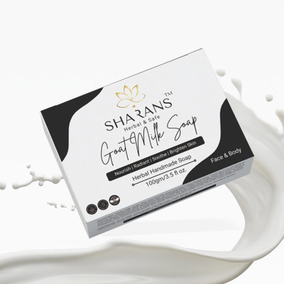 Sharans Goat Milk Soap For Women & Men with Vitamin E(100 g)