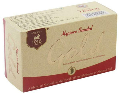 MYSORE SANDAL GOLD SOAP (PACK OF 6X125g)(6 x 125 g)