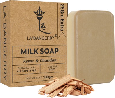 La'bangerry Milk Soap | Gentle Cleanse & Moisturize with Herbal Extracts | 25 Gram Extra) +(100 g)