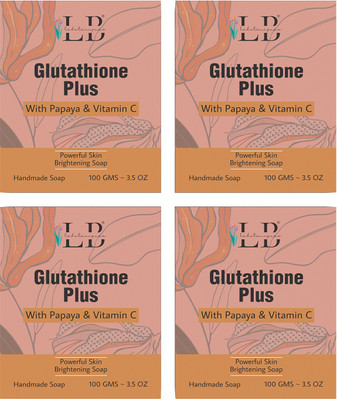Lebotaniques Glutathione Skin Brightening,Fairness Soap for All Skin Types 100 Gms(4 x 100 g)