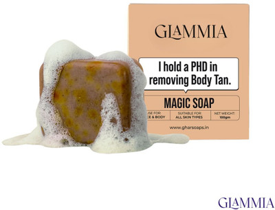 GLAMMIA Ghar Shop Magic Soap Smooth Glow With Sandalwood Saffron(100 g)