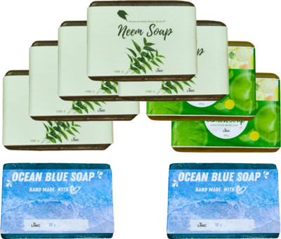 linic HERBAL NEEM SOAP(5), LEMON(2), OCEAN BLUE(2)(9 x 100 g)