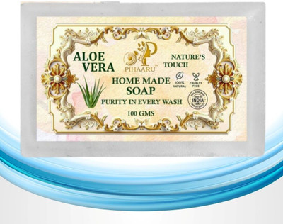 Pihaaru Aloe Vera Silk Soap – Soft & Supple Skin Formula(100g),(100 g)