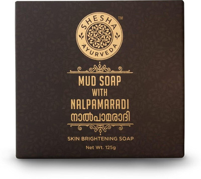 shesha ayurveda Mud with Nalpamaradi Skin Brightening Soap Bar125G for oily skin(125 g)